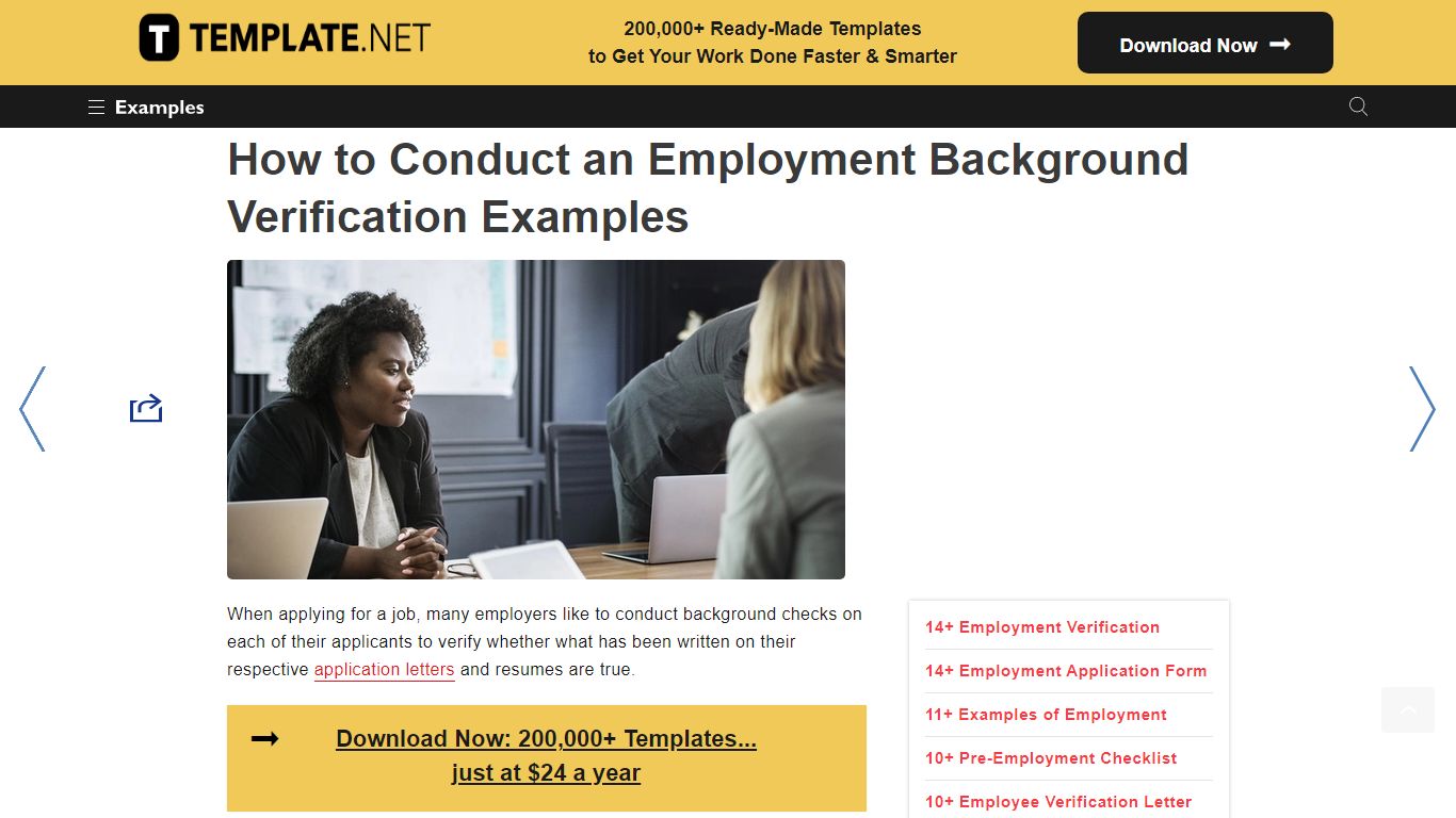 How to Conduct an Employment Background Verification Examples