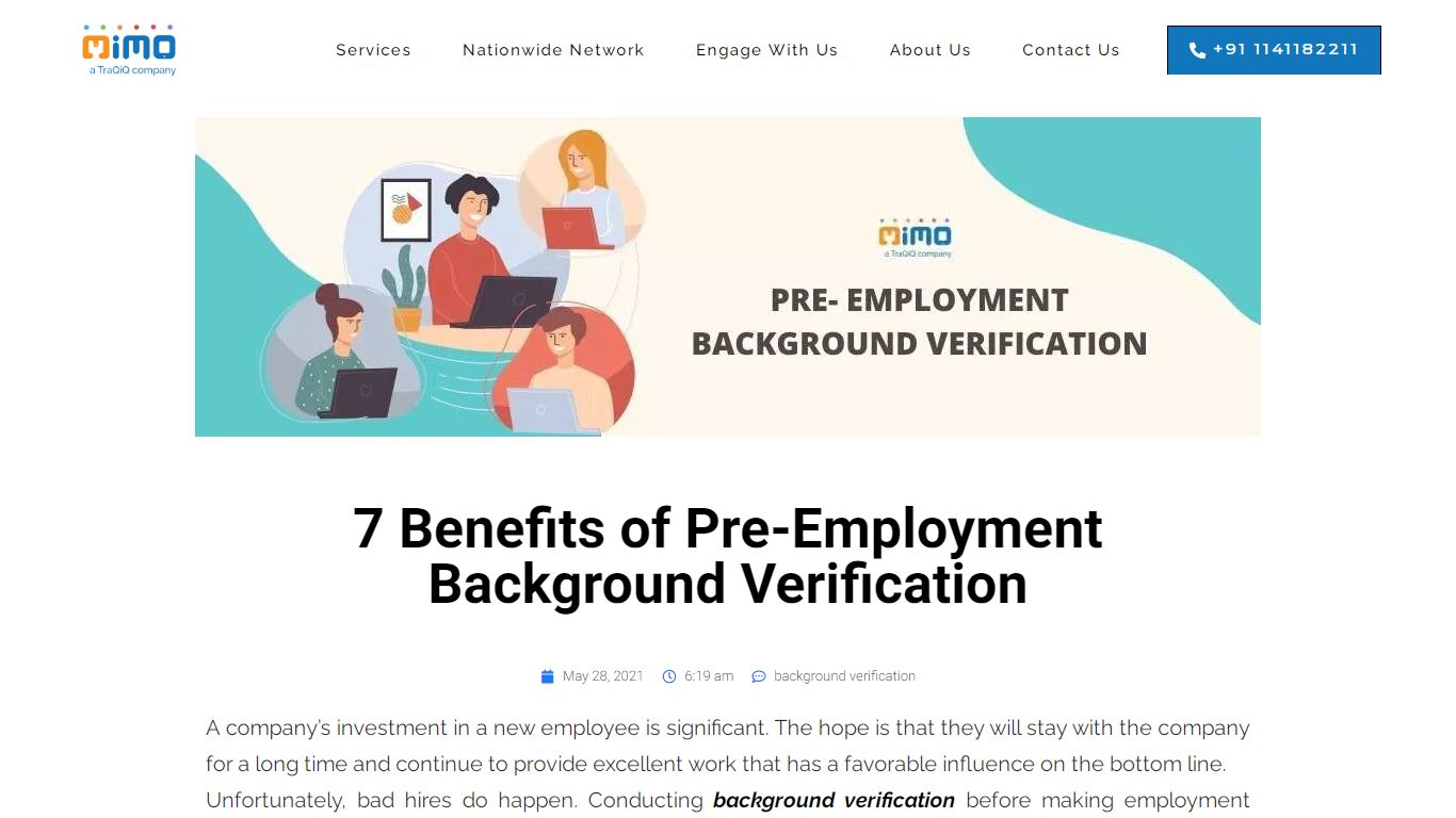 7 Benefits Of Pre-Employment Background Verification - MIMO